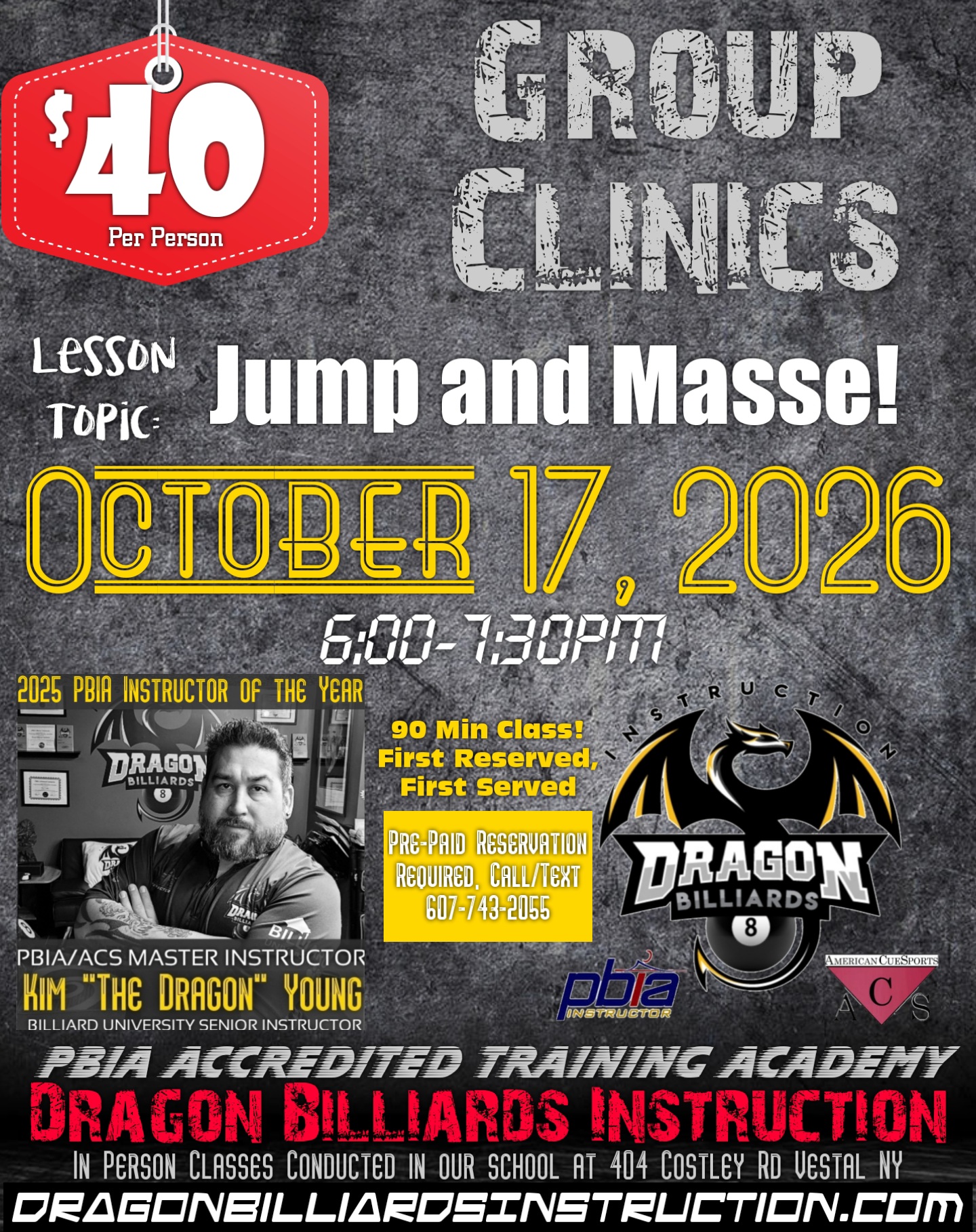 Billiards Supply & Instruction | Vestal & Syracuse, NY